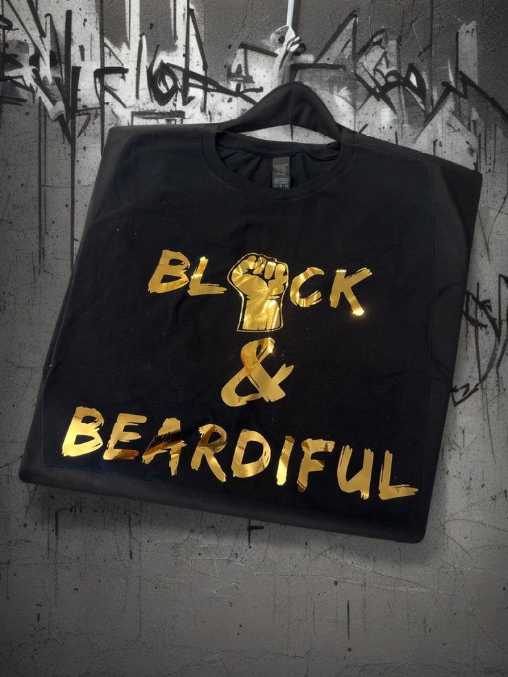 Black & Beardiful Gold T-shirt