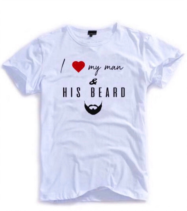 Ladies “ I ❤️ my man” T-Shirt (White)